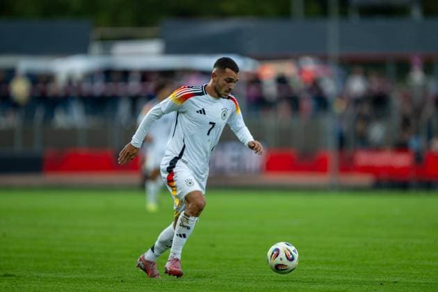Ibrahimovic, Arijon (Deutschland U20, 07), GER, Deutschland vs. Italien, Fussball, U20 Elite League, 2. Spieltag, Spielzeit 2025 2026, 09.09.2025, Eibner-Pressefoto Sascha Walther GER, Deutschland vs. Italien, Fussball, U20 Elite League, 2. Spieltag, Spielzeit 2025 2026, 09.09.2025 Reutlingen Copyright: xEibner-Pressefotox EP_SWA