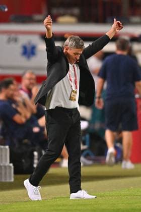 SERBIA vs ENGLAND DRAGAN STOJKOVIC PIKSI coach football Serbia vs England FIFA World Cup, WM, Weltmeisterschaft, Fussball qualification match at Rajko Mitic stadium, Belgrade 09.09.2025 Foto: FOOTBALL, SERBIA, ENGLAND, FIFA WORLD CUP QUALIFICATIONS MATCH Beograd Rajko Mitic stadium Serbia Copyright: xMarkoxMetlas xMNxPressx