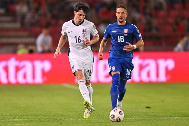 SERBIA vs ENGLAND TINO LIVRAMENTO, STRAHINJA ERAKOVIC football Serbia vs England FIFA World Cup, WM, Weltmeisterschaft, Fussball qualification match at Rajko Mitic stadium, Belgrade 09.09.2025 Foto: FOOTBALL, SERBIA, ENGLAND, FIFA WORLD CUP QUALIFICATIONS MATCH Beograd Rajko Mitic stadium Serbia Copyright: xMarkoxMetlas xMNxPressx