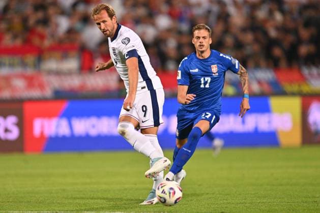 SERBIA vs ENGLAND HARRY KANE football Serbia vs England FIFA World Cup, WM, Weltmeisterschaft, Fussball qualification match at Rajko Mitic stadium, Belgrade 09.09.2025 Foto: FOOTBALL, SERBIA, ENGLAND, FIFA WORLD CUP QUALIFICATIONS MATCH Beograd Rajko Mitic stadium Serbia Copyright: xMarkoxMetlas xMNxPressx