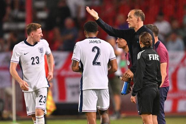 SERBIA vs ENGLAND THOMAS TUCHEL coach football Serbia vs England FIFA World Cup, WM, Weltmeisterschaft, Fussball qualification match at Rajko Mitic stadium, Belgrade 09.09.2025 Foto: FOOTBALL, SERBIA, ENGLAND, FIFA WORLD CUP QUALIFICATIONS MATCH Beograd Rajko Mitic stadium Serbia Copyright: xMarkoxMetlas xMNxPressx