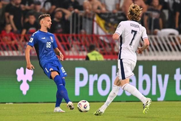 SERBIA vs ENGLAND STRAHINJA ERAKOVIC football Serbia vs England FIFA World Cup, WM, Weltmeisterschaft, Fussball qualification match at Rajko Mitic stadium, Belgrade 09.09.2025 Foto: FOOTBALL, SERBIA, ENGLAND, FIFA WORLD CUP QUALIFICATIONS MATCH Beograd Rajko Mitic stadium Serbia Copyright: xMarkoxMetlas xMNxPressx