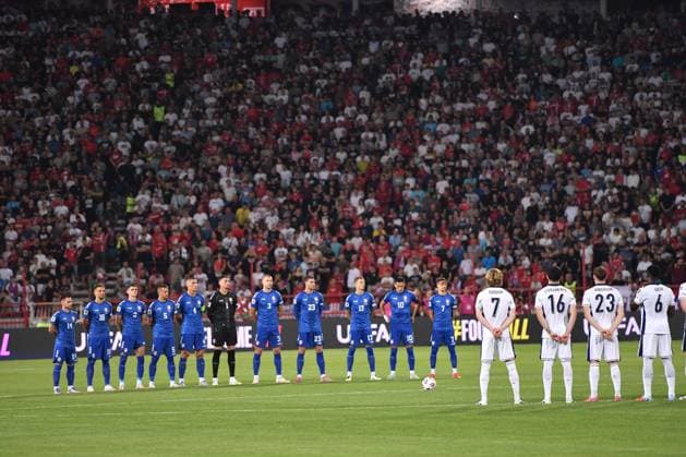 SERBIA vs ENGLAND Football Serbia vs England FIFA World Cup, WM, Weltmeisterschaft, Fussball qualification match at Rajko Mitic stadium, Belgrade 09.09.2025 Foto: FOOTBALL, SERBIA, ENGLAND, FIFA WORLD CUP QUALIFICATIONS MATCH Beograd Rajko Mitic stadium Serbia Copyright: xMarkoxMetlas xMNxPressx