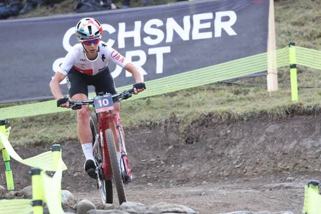 09 09 2025, Zermatt, Valais 2025 UCI Mountain Bike World Championships, Jolanda Neff 10 (SUI) during the Cross-Country Short Track Elite Women Final Zermatt Zermatt Valais Switzerland Copyright: xJustPictures.ch FrancescoxMinghettix jp-en-FrMi-MNG_6129