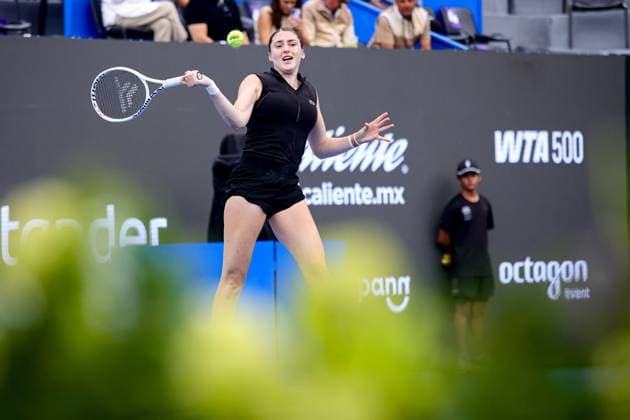 WTA, Tennis Damen GUADALAJARA 250 OPEN, CENTRO PANAMERICANO DE TENIS, GUADALAJARA, JALISCO, MEXICO, IMAGENSHOP WTA GUADALAJARA 250 OPEN SAKKARI VS JACQUEMOT 09092025 GUADALAJARA, JALISCO. Action photo of Elsa Jacquemot of France, during day 2 the WTA Guadalajara 250 Open, held at the Centro Panamericano de Tenis of Guadalajara, Jalisco, Mexico. Foto de accion de Elsa Jacquemot de Francia, durante el dia 2 del WTA Guadalajara 250 Open, celebrado en el Centro Panamericano de Tenis de Guadalajara, Jalisco, Mexico PHOTO BY IMAGENSHOP AGENCIA FOTOGRAFICA GUADALAJARA JALISCO MEXICO Copyright: xIMAGENSHOPxAGENCIAxFOTOGRAFICAx