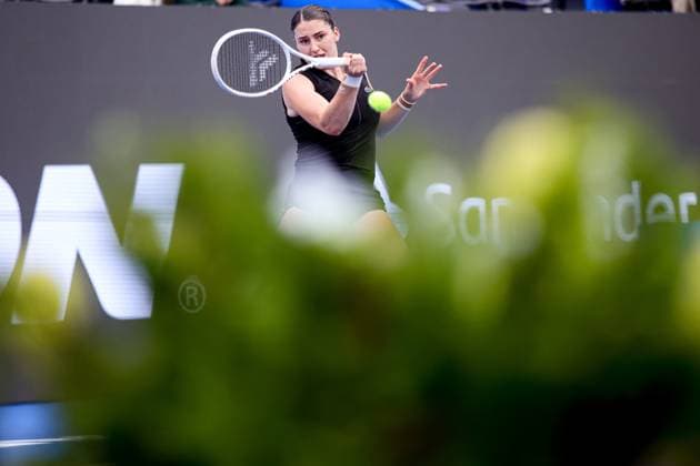 WTA, Tennis Damen GUADALAJARA 250 OPEN WTA GUADALAJARA 250 OPEN SAKKARI VS JACQUEMOT 09092025 GUADALAJARA, JALISCO. Action photo of Elsa Jacquemot of France, during day 2 the WTA Guadalajara 250 Open, held at the Centro Panamericano de Tenis of Guadalajara, Jalisco, Mexico. Foto de accion de Elsa Jacquemot de Francia, durante el dia 2 del WTA Guadalajara 250 Open, celebrado en el Centro Panamericano de Tenis de Guadalajara, Jalisco, Mexico PHOTO BY IMAGENSHOP AGENCIA FOTOGRAFICA GUADALAJARA JALISCO MEXICO Copyright: xIMAGENSHOPxAGENCIAxFOTOGRAFICAx