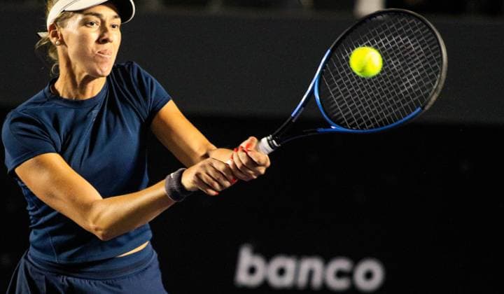 WTA, Tennis Damen 250 SP OPEN SaO PAULO, SP - 09.09.2025: WTA 250 SP OPEN - The first edition of the SP Open, a WTA 250 series tournament played on hard courts, will take place at Villa-Lobos Park, in the west zone of Sao Paulo. The event marks Sao Paulo& 39;s return to the official WTA calendar after 25 years and is the largest women& 39;s tournament in Brazil since 2016. In addition to the sporting competitions with 32 players in the singles and 16 doubles. In the photo, tennis player Miriana Tona (ITA) during a SP Open match against tennis player Beatriz Haddad Maia (BRA), this Tuesday (09). (Photo: Aloisio Mauricio Fotoarena) x2804086x  AloisioxMauricio
