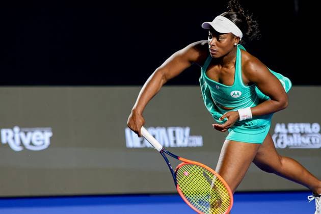 WTA, Tennis Damen GUADALAJARA 250 OPEN WTA GUADALAJARA 250 OPEN STEPHENS VS STEFANINI 09092025 GUADALAJARA, JALISCO. Action photo of Sloane Stephens of the USA, during day 2 the WTA Guadalajara 250 Open, held at the Centro Panamericano de Tenis of Guadalajara, Jalisco, Mexico. Foto de accion de Sloane Stephens de Estados Unidos, durante el dia 2 del WTA Guadalajara 250 Open, celebrado en el Centro Panamericano de Tenis de Guadalajara, Jalisco, Mexico PHOTO BY IMAGENSHOP AGENCIA FOTOGRAFICA GUADALAJARA JALISCO MEXICO Copyright: xIMAGENSHOPxAGENCIAxFOTOGRAFICAx