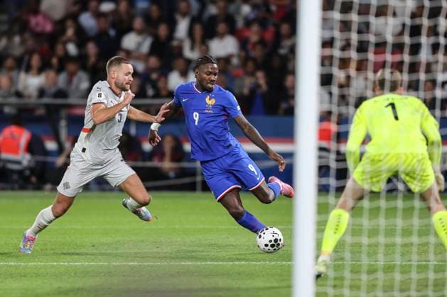 France v Iceland - FIFA World Cup, WM, Weltmeisterschaft, Fussball 2026 - European Qualifiers - Group D Sebastien Muylaert MAXPPP - Paris 09 09 2025 Marcus Thuram of France during the FIFA World Cup 2026 - European Qualifiers - Group D match between France and Iceland at Parc des Princes in Paris, France. 10 09 2025 Paris France  Copyright: xMAXPPPxSébastienxMuylaertx LTG202509109811 LTG202509109811