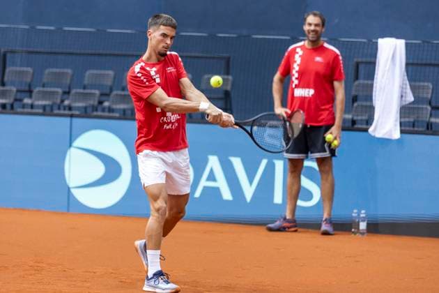 Training of the Croatian Davis Cup national team, Nationalteam Dino Prizmic during the training of the Croatian Davis Cup national team in SD Gradski vrt in Osijek on September 10, 2025 Davor Javorovic PIXSELL  DavorxJavorovic PIXSELL