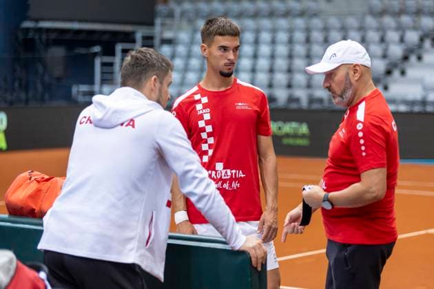 Training of the Croatian Davis Cup national team, Nationalteam Dino Prizmic during the training of the Croatian Davis Cup national team in SD Gradski vrt in Osijek on September 10, 2025 Davor Javorovic PIXSELL  DavorxJavorovic PIXSELL