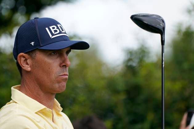 BMW PGA, Golf Herren 2025 Billy Horschel In action on Pro Am day at The BMW PGA, Wentworth (West) GC, Virginia Water, Surrey, England. UK 1oth September 20025 Copyright: xMarkxNewcombex