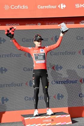 10-09-2025 Vuelta A Espana; Tappa 17 O Barco De Valdeorras - Alto De El Morredero; 2025, Visma - Lease A Bike; Vingegaard, Jonas; Alto De El Morredero - Ponferrada; 