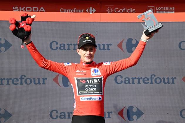 10-09-2025 Vuelta A Espana; Tappa 17 O Barco De Valdeorras - Alto De El Morredero; 2025, Visma - Lease A Bike; Vingegaard, Jonas; Alto De El Morredero - Ponferrada; 