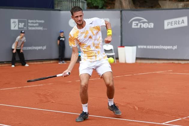 SZCZECIN, 10.09.2025 TURNIEJ TENISA ZIEMNEGO ATP, Tennis Herren CHALLENGER INVEST IN SZCZECIN OPEN 2025 NZ VIT KOPRIVA FOT. KRZYSZTOF CICHOMSKI NEWSPIX.PL --- newspix.pl POLAND OUT! 