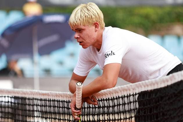 SZCZECIN, 10.09.2025 TURNIEJ TENISA ZIEMNEGO ATP, Tennis Herren CHALLENGER INVEST IN SZCZECIN OPEN 2025 NZ DIEGO DEDURA FOT. KRZYSZTOF CICHOMSKI NEWSPIX.PL --- newspix.pl POLAND OUT! 