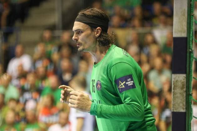 10.09.2025, xgox, Handball, EHF Champions League, SC Magdeburg - Paris Saint Germain v.l. Jannick Green (Paris, 16) Magdeburg