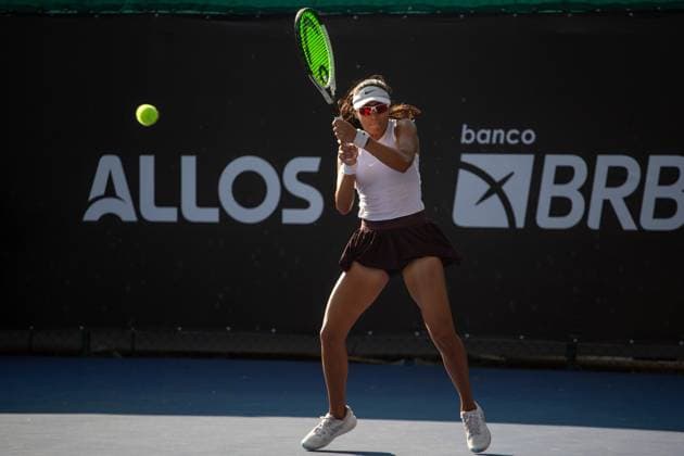 WTA, Tennis Damen 250 SP OPEN SaO PAULO, SP - 10.09.2025: WTA 250 SP OPEN - Marking the return of the professional women& 39;s tennis circuit to the capital of Sao Paulo after 25 years, the SP Open, WTA 250 of Sao Paulo, takes place from September 6 to 14 at Parque Villa Lobos. In the photo, Mexican Victoria Rodriguez in a match against French Tiantsoa Rakotomanga Rajaonah on the afternoon of this Wednesday (10). (Photo: Rodilei Morais Fotoarena) x2804206x  RodileixMorais