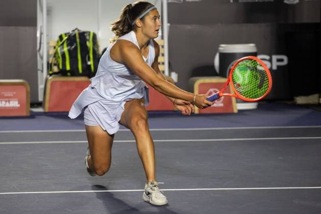 WTA, Tennis Damen 250 SP OPEN SaO PAULO, SP - 10.09.2025: WTA 250 SP OPEN - Marking the return of the professional women& 39;s tennis circuit to the capital of Sao Paulo after 25 years, the SP Open, WTA 250 of Sao Paulo, takes place from September 6 to 14 at Parque Villa Lobos. In the photo, Argentine Julia Riera during a match against Filipina Alexandra Eala on Wednesday night (10). (Photo: Rodilei Morais Fotoarena) x2804361x  RodileixMorais