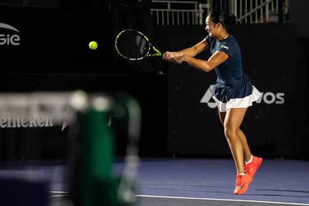 WTA, Tennis Damen 250 SP OPEN SaO PAULO, SP - 10.09.2025: WTA 250 SP OPEN - Marking the return of the professional women& 39;s tennis circuit to the capital of Sao Paulo after 25 years, the SP Open, WTA 250 of Sao Paulo, takes place from September 6 to 14 at Parque Villa Lobos. In the photo, the Filipina Alexandra Eala during a match against the Argentine Julia Riera on Wednesday night (10). (Photo: Rodilei Morais Fotoarena) x2804366x  RodileixMorais