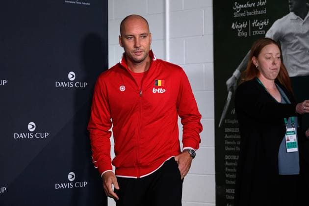 DAVIS CUP PHOTO OPS, Belgium team captain Steve Darcis arrives to speak to media during a press conference, PK, Pressekonferenz ahead of the Davis Cup tie in Sydney, Thursday, September 11, 2025. ( NO ARCHIVING, EDITORIAL USE ONLY SYDNEY NEW SOUTH WALES AUSTRALIA  Copyright: xDANxHIMBRECHTSx 20250911170089653015