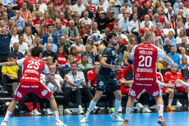Aalborg Handball v One Veszprem HC, EHF Champions League Handball, Aalborg, Denmark Aalborg, Denmark. 10th, September 2025. Nedim Remili (29) of One Veszprem HC seen in the EHF Champions League match between Aalborg Handball and One Veszprem HC at Sparekassen Danmark Arena in Aalborg. Denmark, Aalborg  Copyright: xGonzalesxPhoto MadsxAndersenx