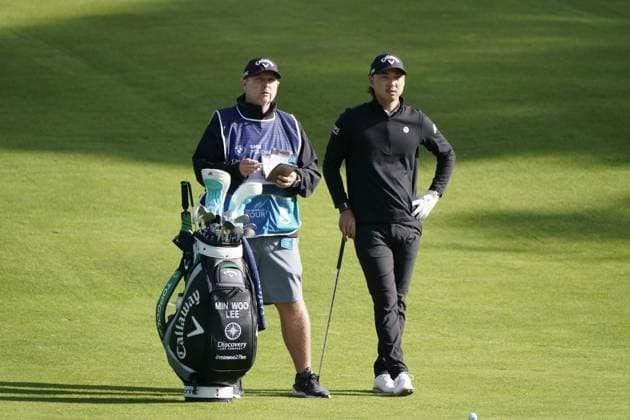 BMW PGA, Golf Herren 2025 Min Woo LEE In action on the 1st day at The BMW PGA, Wentworth (West) GC, Virginia Water, Surrey, England. UK 11th September 2025 Copyright: xMarkxNewcombex