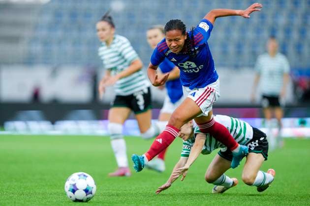 Champions League Women s Qualification Valerenga Ferencvaros Oslo 20250911 Valerenga s Ylinn Tennebo during the Champions League qualifying match between Valerenga Ferencvaros at Intility Arena Photo Cornelius Poppe NTB Oslo Norway EDITORIAL USE ONLY RESTRICTED USE FOR BETTING COMPANIES  Copyright: xCorneliusxPoppex xNTBx