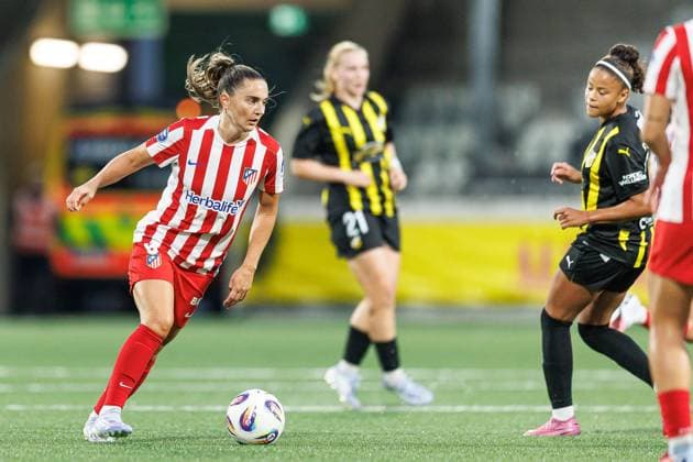 250911 Vilde Böe Risa of Atletico Madrid during the UEFA Women™s Champions League play-off football match between Häcken and Atletico Madrid on September 11, 2025 in Göteborg. Photo: Michael Erichsen BILDBYRAN COP 89 MI0874 fotboll football soccer fotball uefa womens champions league häcken atletico madrid dam bbeng play-offsbbauto Copyright: MICHAELxERICHSEN BB250911MI020