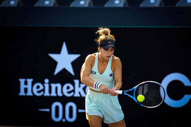 WTA, Tennis Damen 250 SP OPEN SaO PAULO, SP - 11.09.2025: WTA 250 SP OPEN - The first edition of the SP Open, a WTA 250 series tournament played on hard courts, will take place at Villa-Lobos Park, in the west zone of Sao Paulo. The event marks Sao Paulo& 39;s return to the official WTA calendar after 25 years and is the largest women& 39;s tournament in Brazil since 2016. In addition to the sporting competitions with 32 players in the singles and 16 doubles. In the photo, tennis player Renata Zarazua (MEX) during a SP Open match against tennis player Berfu Cengiz (TUR) this Thursday (11). (Photo: Aloisio Mauricio Fotoarena) x2804801x  AloisioxMauricio