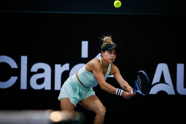 WTA, Tennis Damen 250 SP OPEN SaO PAULO, SP - 11.09.2025: WTA 250 SP OPEN - The first edition of the SP Open, a WTA 250 series tournament played on hard courts, will take place at Villa-Lobos Park, in the west zone of Sao Paulo. The event marks Sao Paulo& 39;s return to the official WTA calendar after 25 years and is the largest women& 39;s tournament in Brazil since 2016. In addition to the sporting competitions with 32 players in the singles and 16 doubles. In the photo, tennis player Renata Zarazua (MEX) during a SP Open match against tennis player Berfu Cengiz (TUR) this Thursday (11). (Photo: Aloisio Mauricio Fotoarena) x2804804x  AloisioxMauricio
