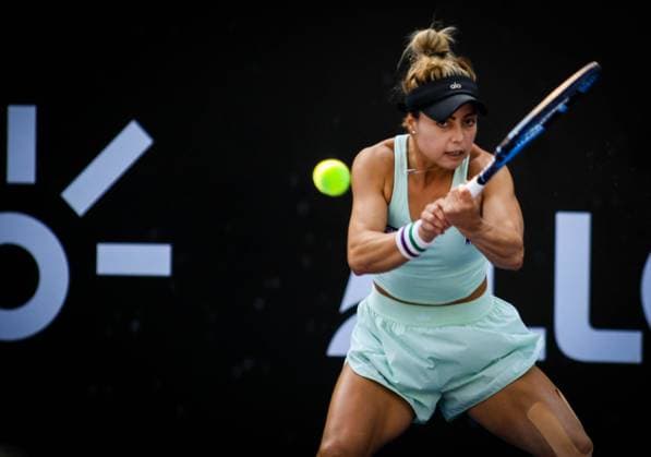 WTA, Tennis Damen 250 SP OPEN SaO PAULO, SP - 11.09.2025: WTA 250 SP OPEN - The first edition of the SP Open, a WTA 250 series tournament played on hard courts, will take place at Villa-Lobos Park, in the west zone of Sao Paulo. The event marks Sao Paulo& 39;s return to the official WTA calendar after 25 years and is the largest women& 39;s tournament in Brazil since 2016. In addition to the sporting competitions with 32 players in the singles and 16 doubles. In the photo, tennis player Renata Zarazua (MEX) during a SP Open match against tennis player Berfu Cengiz (TUR) this Thursday (11). (Photo: Aloisio Mauricio Fotoarena) x2804808x  AloisioxMauricio