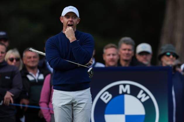 11th September 2025; Wentworth Club, London, England; The BMW PGA, Golf Herren Championship Round 1; Rory McIlroy of Northern Ireland looks dejected on the 6th hole  HenningxvonxJagow