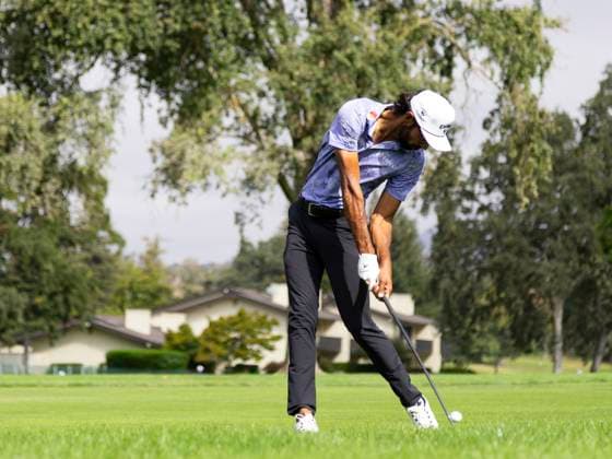 September 11, 2025, Napa, California, United States: NAPA, CA - SEPTEMBER 11: Akshay Bhatia of the United States hits an approach shot on hole 18 during the Procore Championship 2025 - Round One at Silverado Resort on September 11, 2025 in Napa, California. Napa United States - ZUMAt139 20250911_aaa_t139_008 Copyright: xAlxChang IsixPhotosx