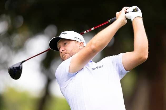 September 11, 2025, Napa, California, United States: NAPA, CA - SEPTEMBER 11: Brice Garnett of the United States tees off on hole 8 during the Procore Championship 2025 - Round One at Silverado Resort on September 11, 2025 in Napa, California. Procore Championship 2025 - Round One  - ZUMAt139 20250911_aaa_t139_011 Copyright: xAlxChang IsixPhotosx