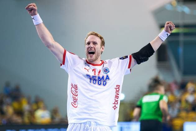 2025.09.11 Kielce Pilka reczna , Liga Mistrzow EHF , sezon 2025 26 Industria Kielce - Kolstad Handball N z Magnus Gullerud Foto Tomasz Fafara PressFocus 2025.09.11 Kielce Handball , EHF Champions League , 2025 2026 season Industria Kielce - Kolstad Handball Magnus Gullerud Credit: Tomasz Fafara PressFocus NEWSPIX.PL --- newspix.pl POLAND OUT! 