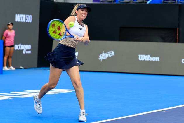 WTA, Tennis Damen GUADALAJARA 250 OPEN WTA GUADALAJARA 250 OPEN HUNTER VS ARANGO 11092025 GUADALAJARA, JALISCO. Action photo of Storm Hunter of Australia, during day 4 the WTA Guadalajara 250 Open, held at the Centro Panamericano de Tenis of Guadalajara, Jalisco, Mexico. Foto de accion de Fernanda Contreras y Rebecca Marino, durante el dia 4 del WTA Guadalajara 250 Open, celebrado en el Centro Panamericano de Tenis de Guadalajara, Jalisco, Mexico PHOTO BY IMAGENSHOP AGENCIA FOTOGRAFICA GUADALAJARA JALISCO MEXICO Copyright: xIMAGENSHOPxAGENCIAxFOTOGRAFICAx