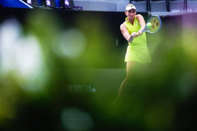 RECORD DATE NOT STATED WTA, Tennis Damen GUADALAJARA 250 OPEN WTA GUADALAJARA 250 OPEN MERTENS VS JACQUEMONT 11092025 GUADALAJARA, JALISCO. Action photo of Elise Mertens of Belgium, during day 4 the WTA Guadalajara 250 Open, held at the Centro Panamericano de Tenis of Guadalajara, Jalisco, Mexico. Foto de accion de Elise Mertens de Belgica, durante el dia 4 del WTA Guadalajara 250 Open, celebrado en el Centro Panamericano de Tenis de Guadalajara, Jalisco, Mexico PHOTO BY IMAGENSHOP AGENCIA FOTOGRAFICA GUADALAJARA JALISCO MEXICO Copyright: xIMAGENSHOPxAGENCIAxFOTOGRAFICAx