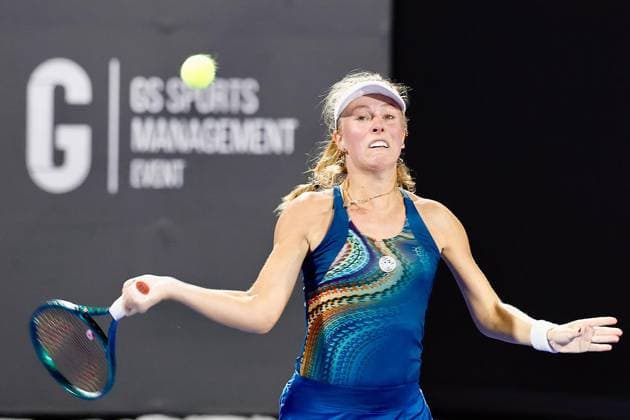 RECORD DATE NOT STATED WTA, Tennis Damen GUADALAJARA 250 OPEN WTA GUADALAJARA 250 OPEN STEFANINI VS FRECH 11092025 GUADALAJARA, JALISCO. Action photo of Magdalena Frech of Poland, during day 4 the WTA Guadalajara 250 Open, held at the Centro Panamericano de Tenis of Guadalajara, Jalisco, Mexico. Foto de accion de Magdalena Frech de Polonia, durante el dia 4 del WTA Guadalajara 250 Open, celebrado en el Centro Panamericano de Tenis de Guadalajara, Jalisco, Mexico PHOTO BY IMAGENSHOP AGENCIA FOTOGRAFICA GUADALAJARA JALISCO MEXICO