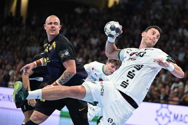 HBC Nantes Fuchse Berlin PHOTOPQR OUEST FRANCE Jérôme Fouquet ; NANTES ; 11 09 2025 ; Handball. EHF champions League. HBC Nantes Fuchse Berlin. Mijajlo Marsenic Photo: Jérôme Fouquet Ouest-France. NANTES France  Copyright: xPHOTOPQR OUESTxFRANCE MAXPPPxJérômexFouquetx 20250911OFR5768 20250911OFR5768