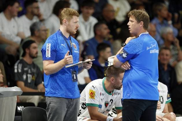 HANDBALL : EHF CHAMPIONS LEAGUE - NANTES v FUCHSE BERLIN - 11 09 2025 Maximilian RINDERLE of Füchse Berlin during the EHF Champions League, Group Phase, handball match between HBC Nantes and Füchse Berlin on 11 September 2025 at H Arena in Nantes, France - Photo Julien Kammerer PsnewZ NantesFrance  Copyright: xJulienxKammererx