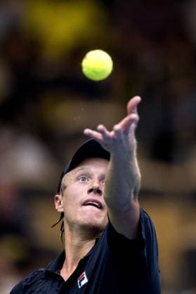 250912 Leo Borg during the Davis Cup tennis match between Sweden and Tunisia on September 12, 2025 in Partille. Photo: Carl Sandin BILDBYRAN kod CS CS0767 tennis davis cup sweden sverige tunisien tunisia bbeng sverige sweden Copyright: CARLxSANDIN BB250912CS007