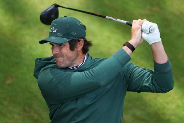 12th September 2025; Wentworth Club, London, England; The BMW PGA, Golf Herren Championship Round 2; Nacho Elvira of Spain tees off from the 15th tee  HenningxvonxJagow