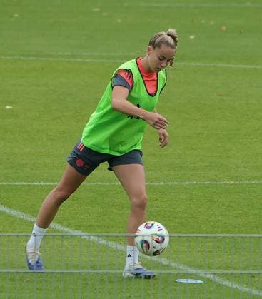 12.09.2025, FC Bayern Trainingsgelaende, Saebenerstrasse Muenchen, Fussball, im Bild: Giulia Gwinn (FC Bayern)