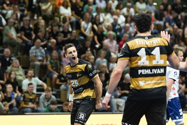 Sebastian Greß (HC Elbflorenz 2006, 25) HC Elbflorenz 2006 vs. 1.VfL Potsdam, 2. Handball Bundesliga Herren, Spielzeit 2025 2026, 12.09.2025 HC Elbflorenz 2006 vs. 1. VfL Potsdam, 2. Handball Bundesliga Herren, Spielzeit 2025 2026, 12.09.2025 Dresden Copyright: xEibner-Pressefoto xHoepnerx EP_PHR