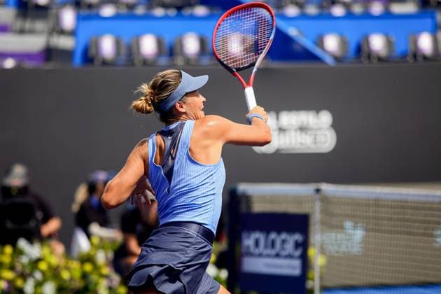 WTA, Tennis Damen GUADALAJARA 250 OPEN WTA GUADALAJARA 250 OPEN JACQUEMOT VS MARIA 12092025 GUADALAJARA, JALISCO. Action photo of Tatjana Maria of Germany, during day 5 the WTA Guadalajara 250 Open, held at the Centro Panamericano de Tenis of Guadalajara, Jalisco, Mexico. Foto de accion de Tatjana Maria de Alemania, durante el dia 5 del WTA Guadalajara 250 Open, celebrado en el Centro Panamericano de Tenis de Guadalajara, Jalisco, Mexico PHOTO BY IMAGENSHOP AGENCIA FOTOGRAFICA GUADALAJARA JALISCO MEXICO Copyright: xIMAGENSHOPxAGENCIAxFOTOGRAFICAx