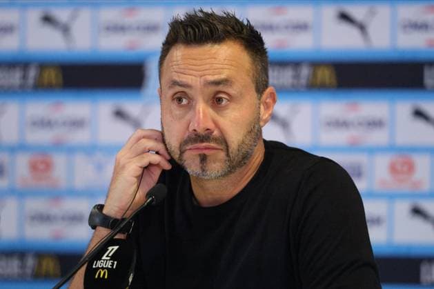 Olympique de Marseille v FC Lorient - Ligue 1 McDonald s Roberto De Zerbi, Head Coach of Olympique de Marseille portrait while speaking with the media after the Ligue 1 McDonald s match between Olympique de Marseille and FC Lorient at Stade Velodrome on September 12, 2025 in Marseille, France. Marseille Stade Velodrome France France Copyright: xNealxSimpson Sportsphoto APLx 14134978