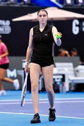 WTA, Tennis Damen GUADALAJARA 250 OPEN WTA GUADALAJARA 250 OPEN JACQUEMOT VS MARIA 12092025 GUADALAJARA, JALISCO. Action photo of Elsa Jacquemot of France, during day 5 the WTA Guadalajara 250 Open, held at the Centro Panamericano de Tenis of Guadalajara, Jalisco, Mexico. Foto de accion de Elsa Jacquemot de Francia, durante el dia 5 del WTA Guadalajara 250 Open, celebrado en el Centro Panamericano de Tenis de Guadalajara, Jalisco, Mexico PHOTO BY IMAGENSHOP AGENCIA FOTOGRAFICA GUADALAJARA JALISCO MEXICO Copyright: xIMAGENSHOPxAGENCIAxFOTOGRAFICAx