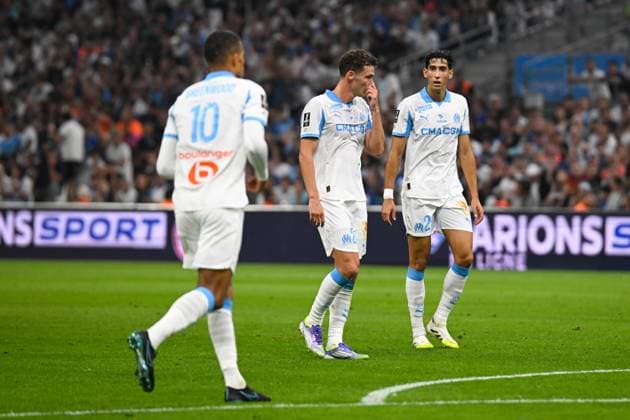FOOTBALL : Olympique de Marseille VS FC Lorient - Ligue 1 McDonald s - 12 09 2025 Nayef Agiert (OM) - Ligue 1 Mcdonald s match between Olympique de Marseille and Football Club de Lorient on September 12, 2025 at the Orange VÃ lodrome Stadium in Marseille. MarseilleFrance  Copyright: xWilliamxCannarellax