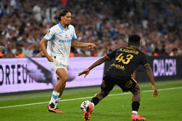 FOOTBALL : Olympique de Marseille VS FC Lorient - Ligue 1 McDonald s - 12 09 2025 Bilal Nadir (OM) - Ligue 1 Mcdonald s match between Olympique de Marseille and Football Club de Lorient on September 12, 2025 at the Orange VÃ lodrome Stadium in Marseille. MarseilleFrance  Copyright: xWilliamxCannarellax
